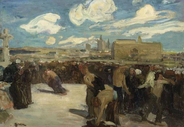 Wrestlers in Brittany