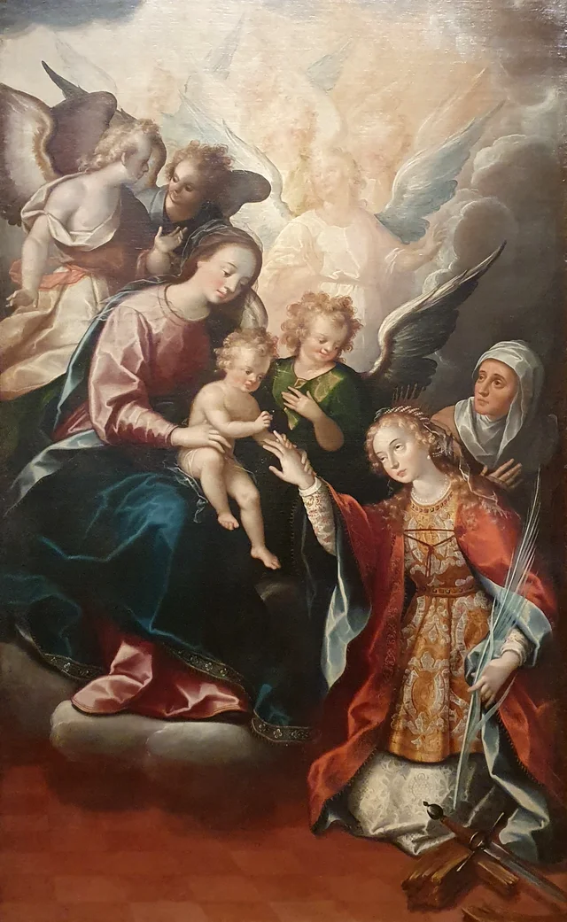 Le Mariage mystique de sainte Catherine d'Alexandrie, Luis Juárez