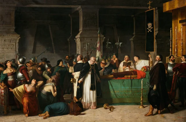 O Funeral de Atahualpa, Luis Montero
