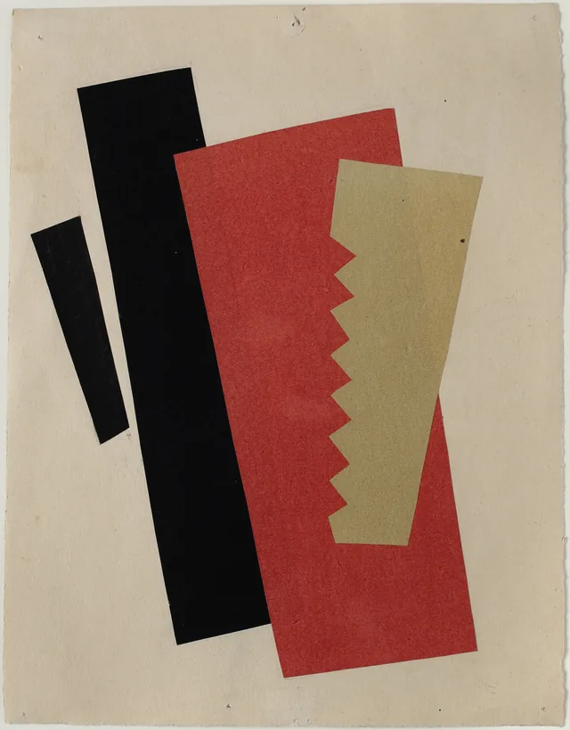 Composição (vermelho, preto, ouro), Lyubov Popova