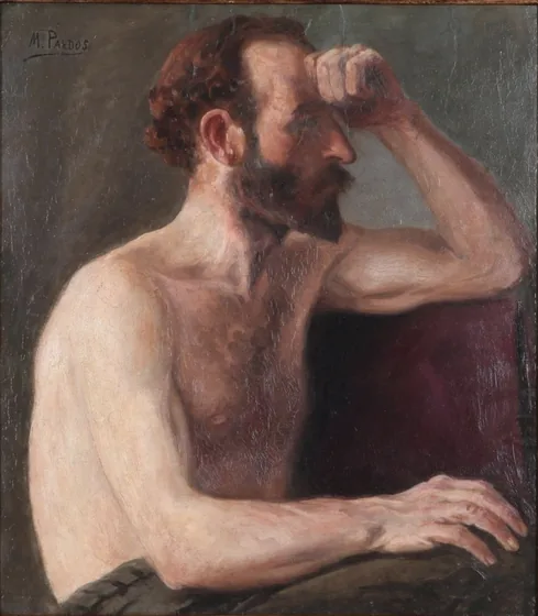 Le Pensif (Portrait, Solitude ou Étude ?)