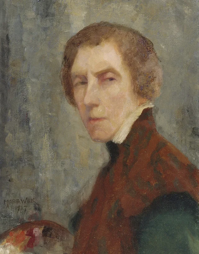 Autorretrato, Maria Wiik