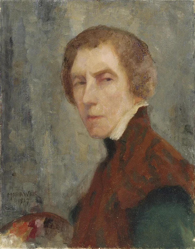 Autorretrato, Maria Wiik