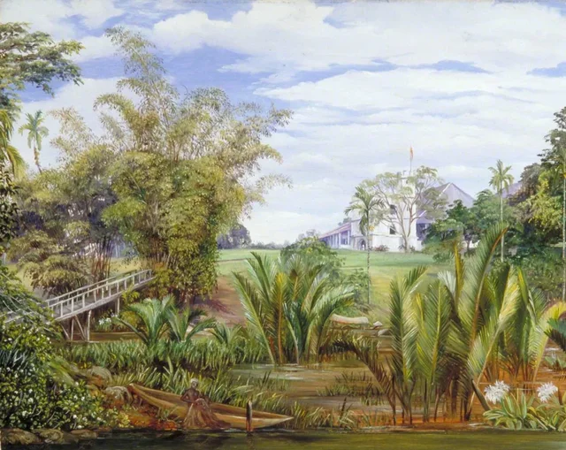 The Istana, from the Slanting Bridge, Sarawak