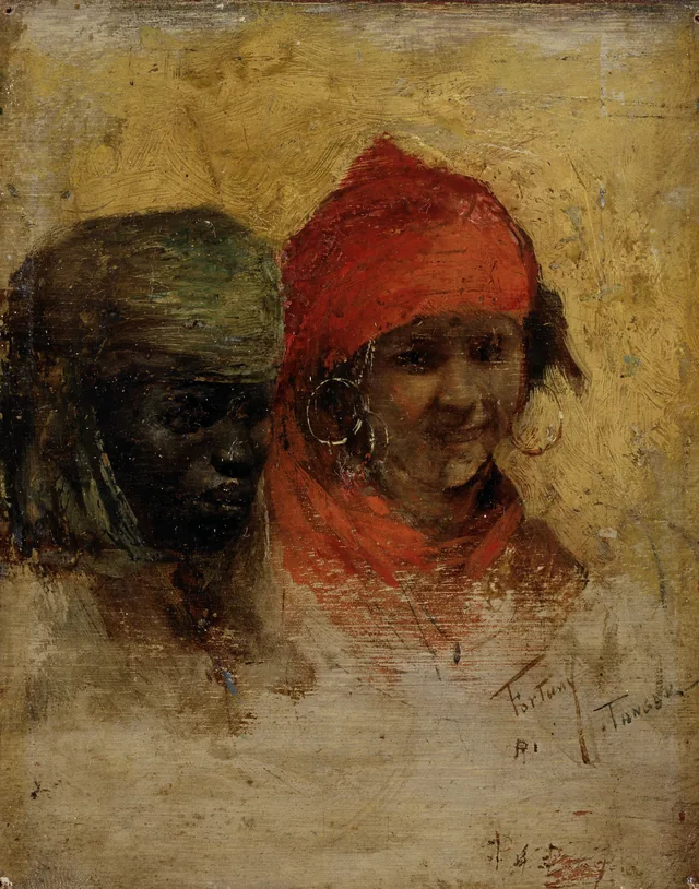 Study of a Black and a Moroccan Woman in Tangier