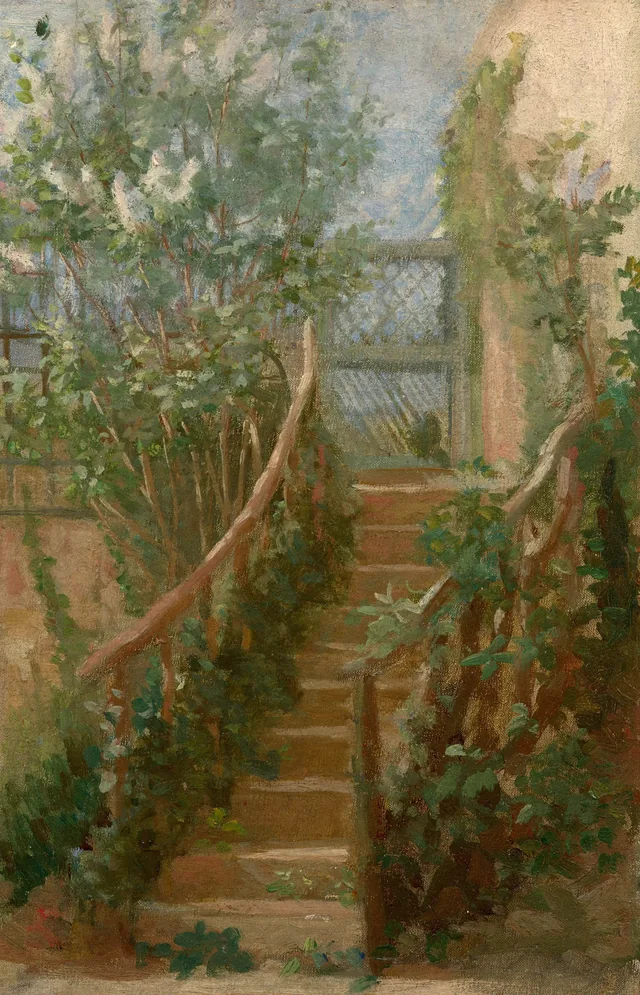 La escalera, Marie Bracquemond