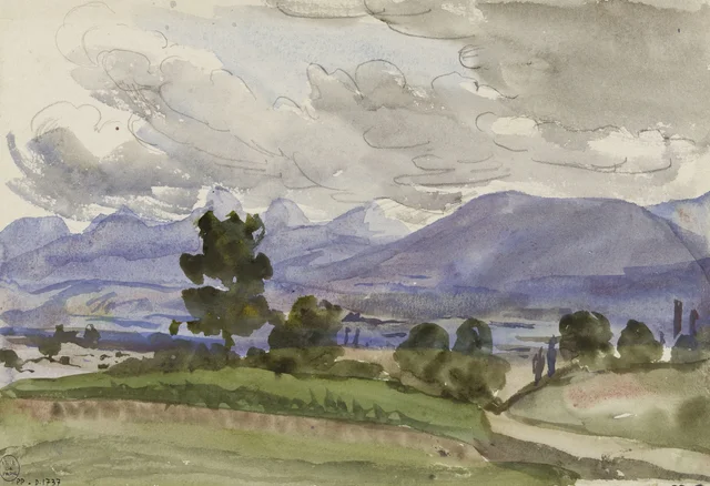 Landscape at Divonne, Marie Bracquemond