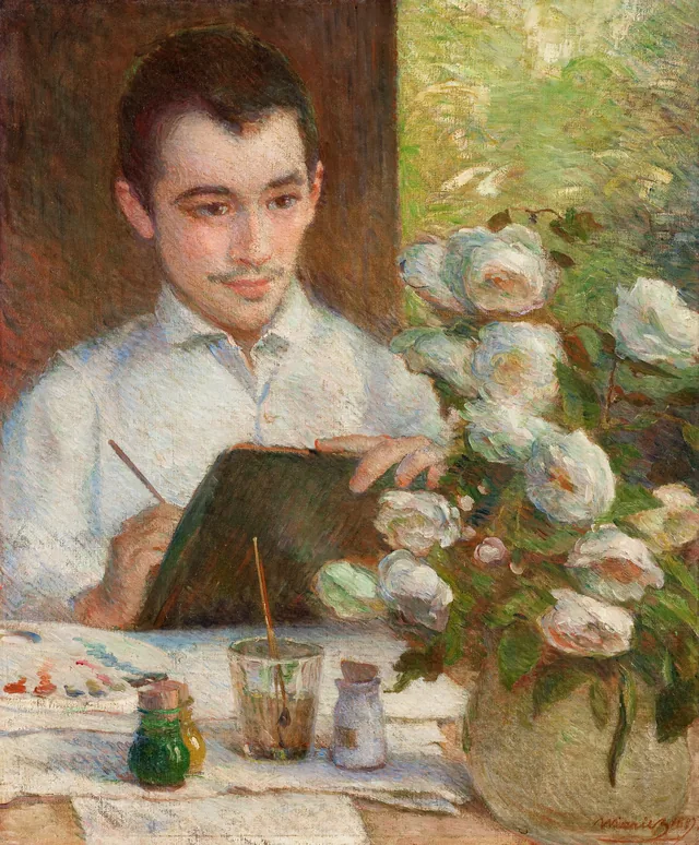 Pierre Painting Flowers