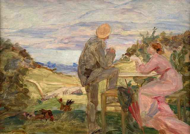 Una pareja en La Divonne, Marie Bracquemond