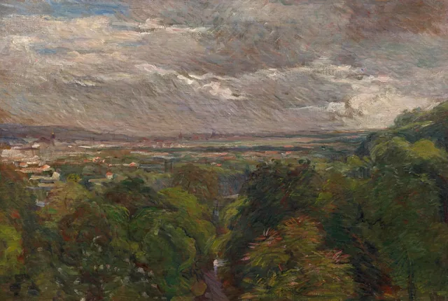 Vista de París desde las alturas de Sèvres, Marie Bracquemond