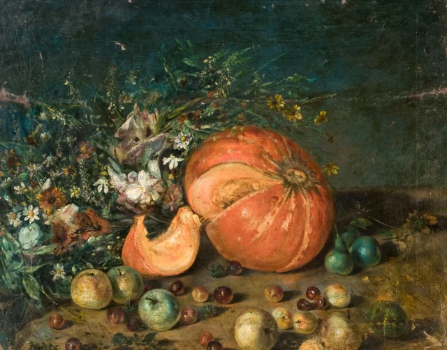 Still Life (Squash and Fruit)