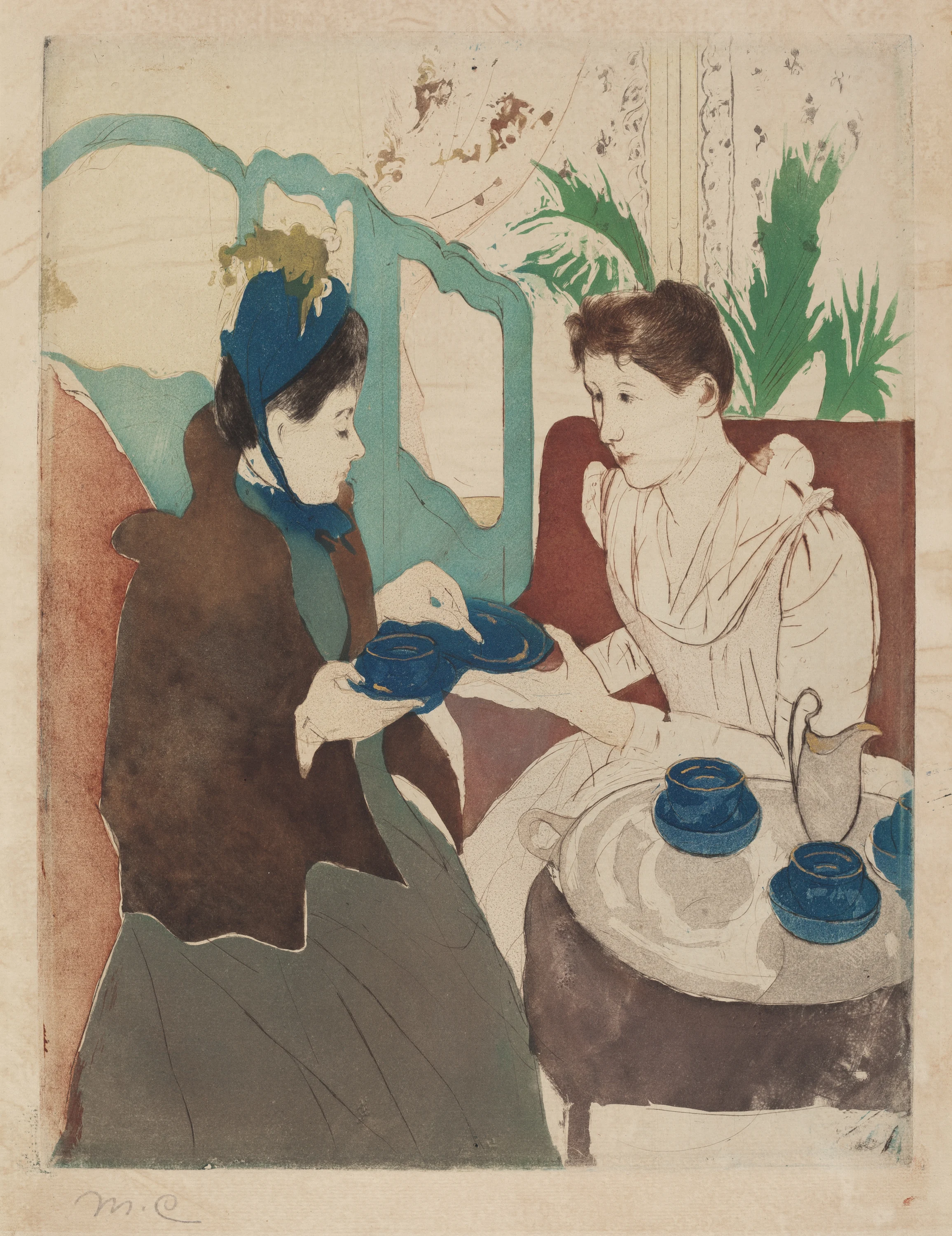 Afternoon Tea Party, Mary Cassatt