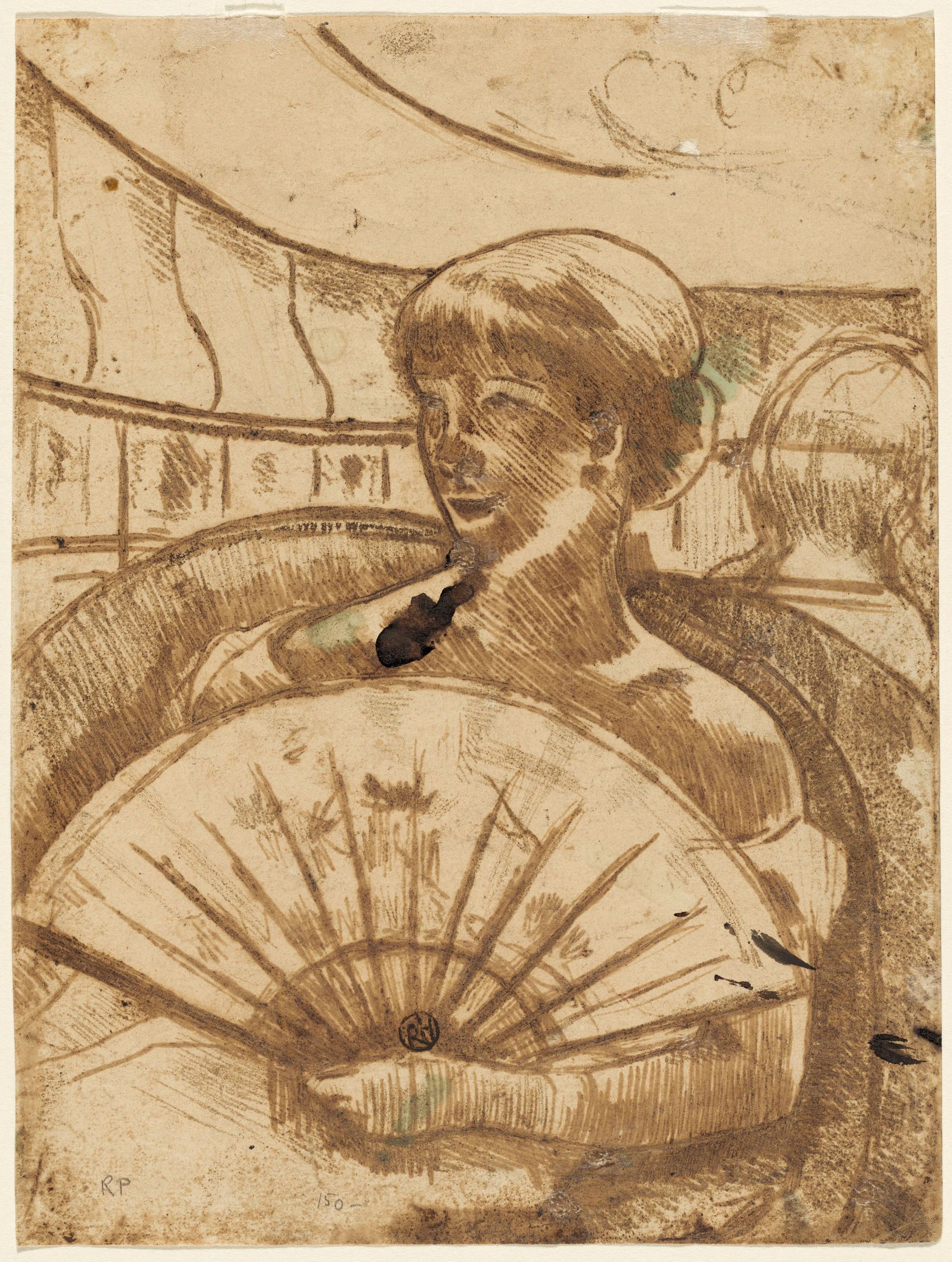 In the Opera Box [verso], Mary Cassatt