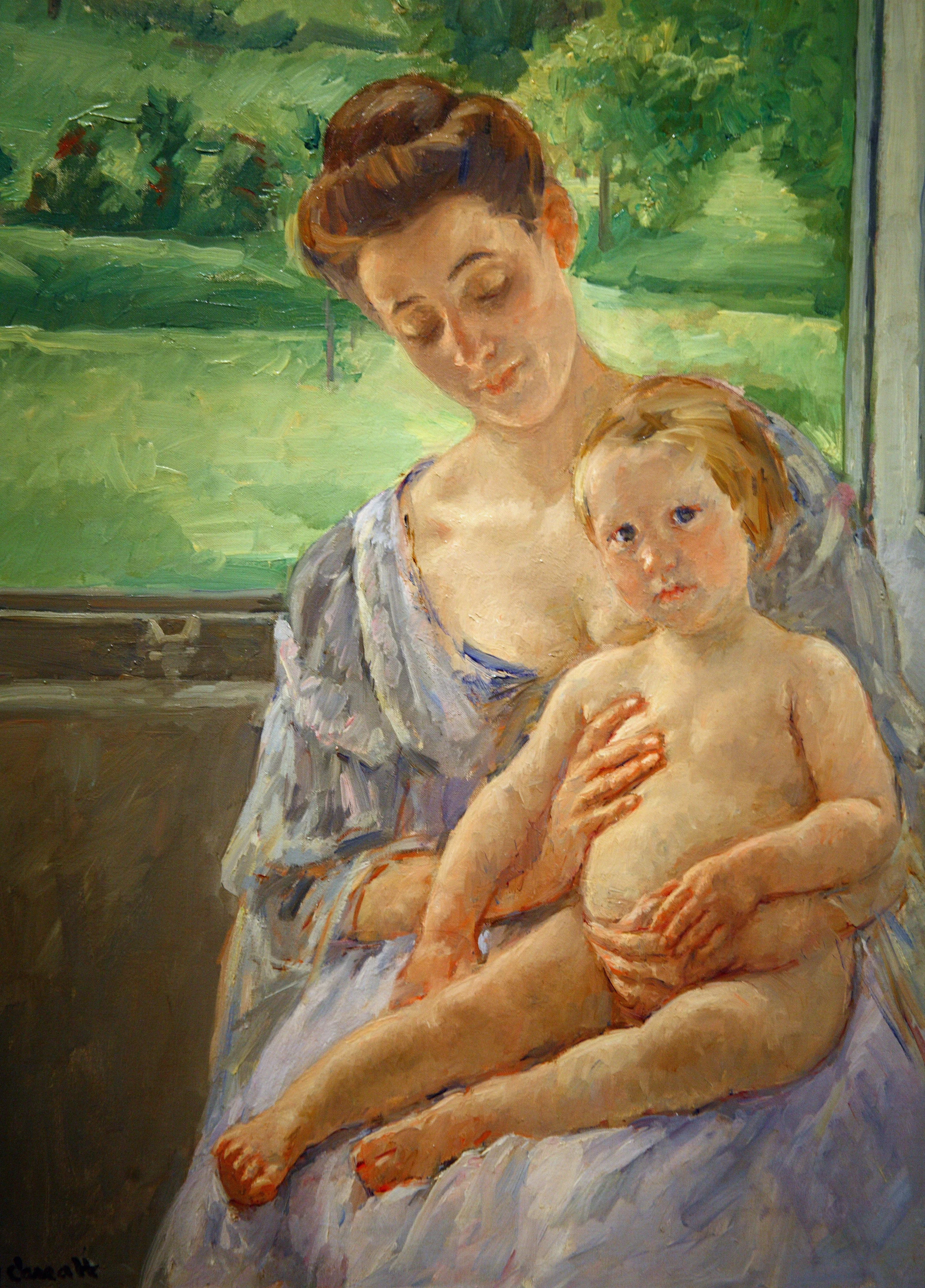 Mother and Child in the Conservatory, Mary Cassatt