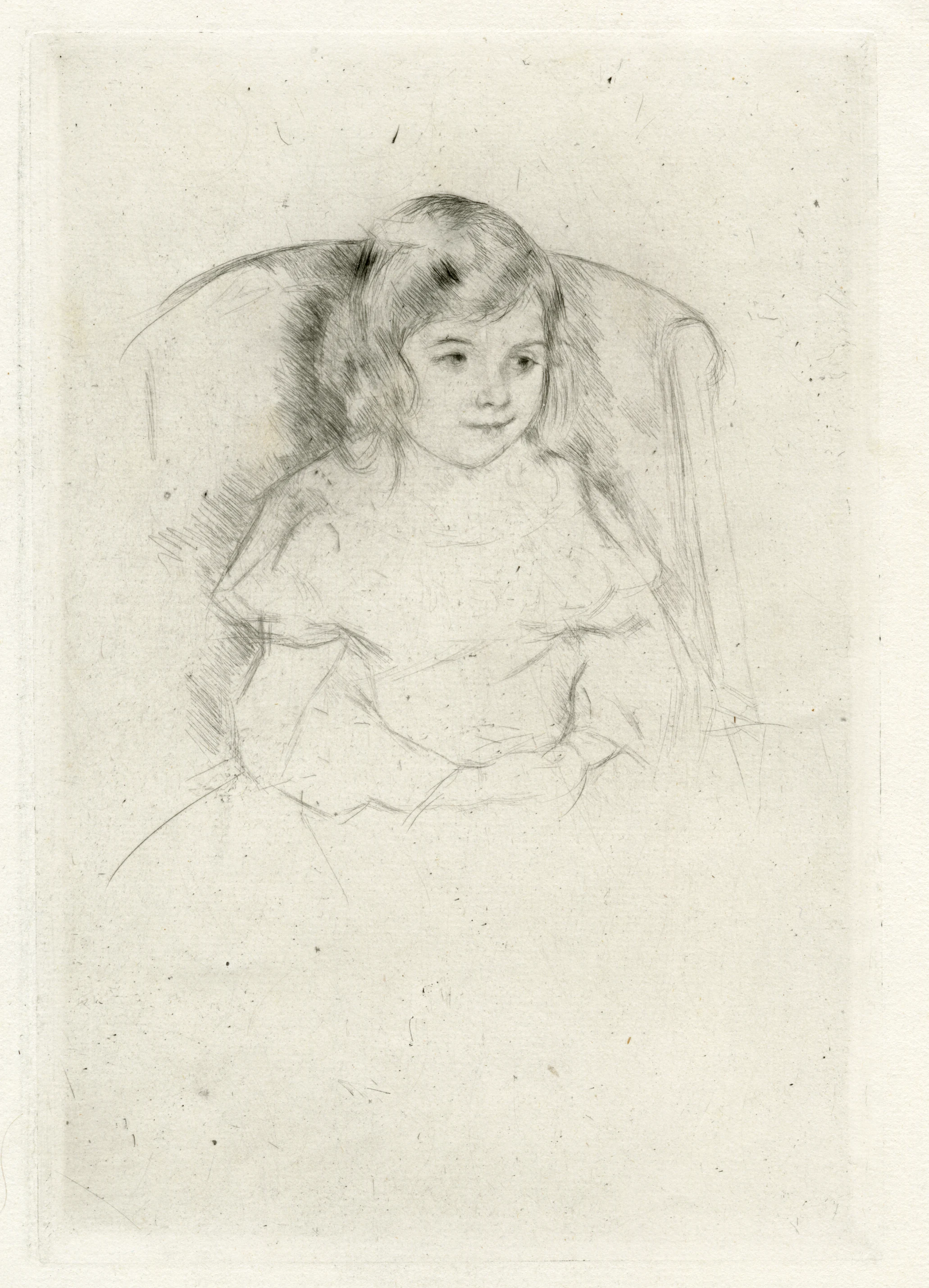 Sara Smiling, Mary Cassatt