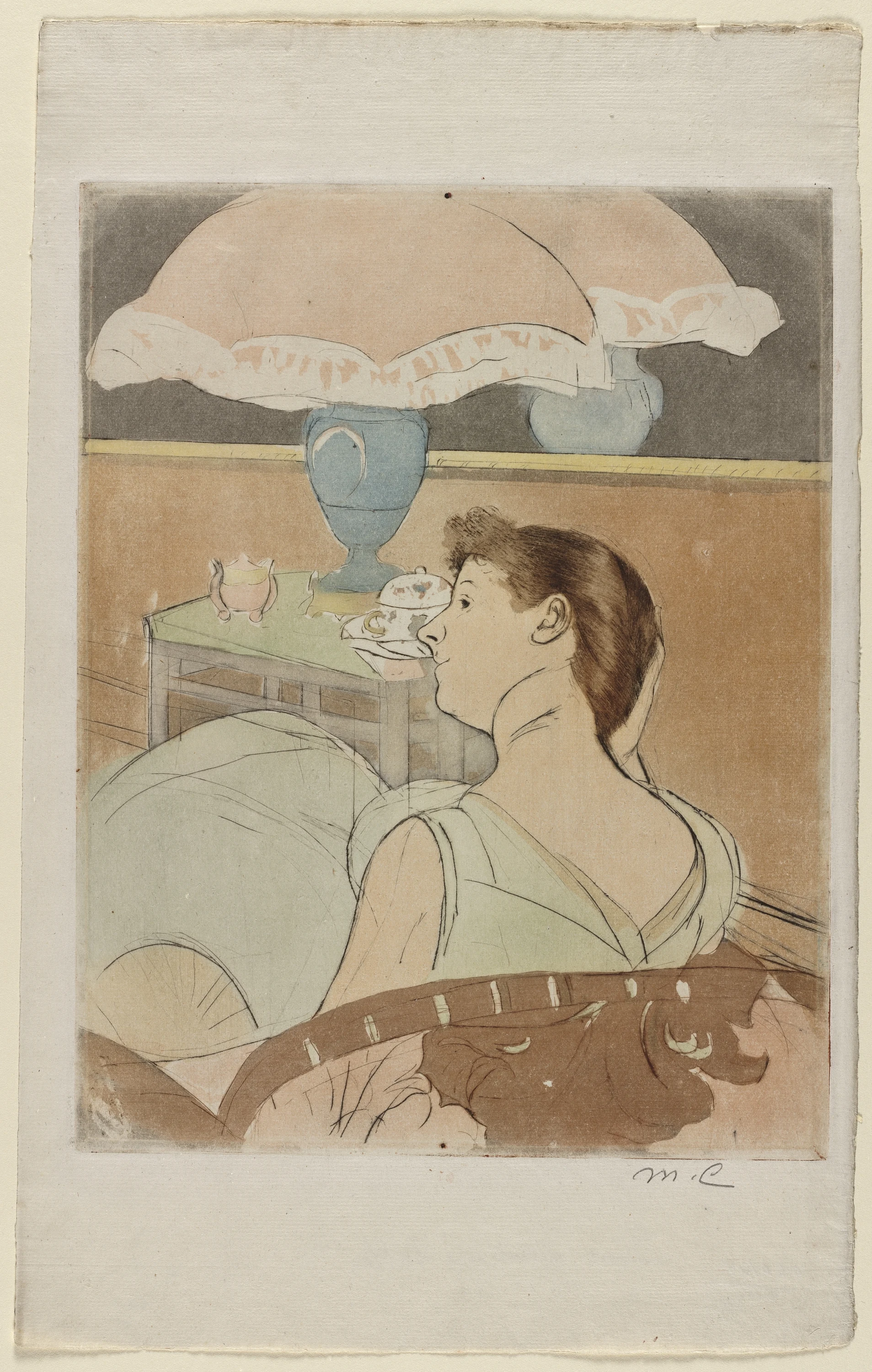The Lamp, Mary Cassatt