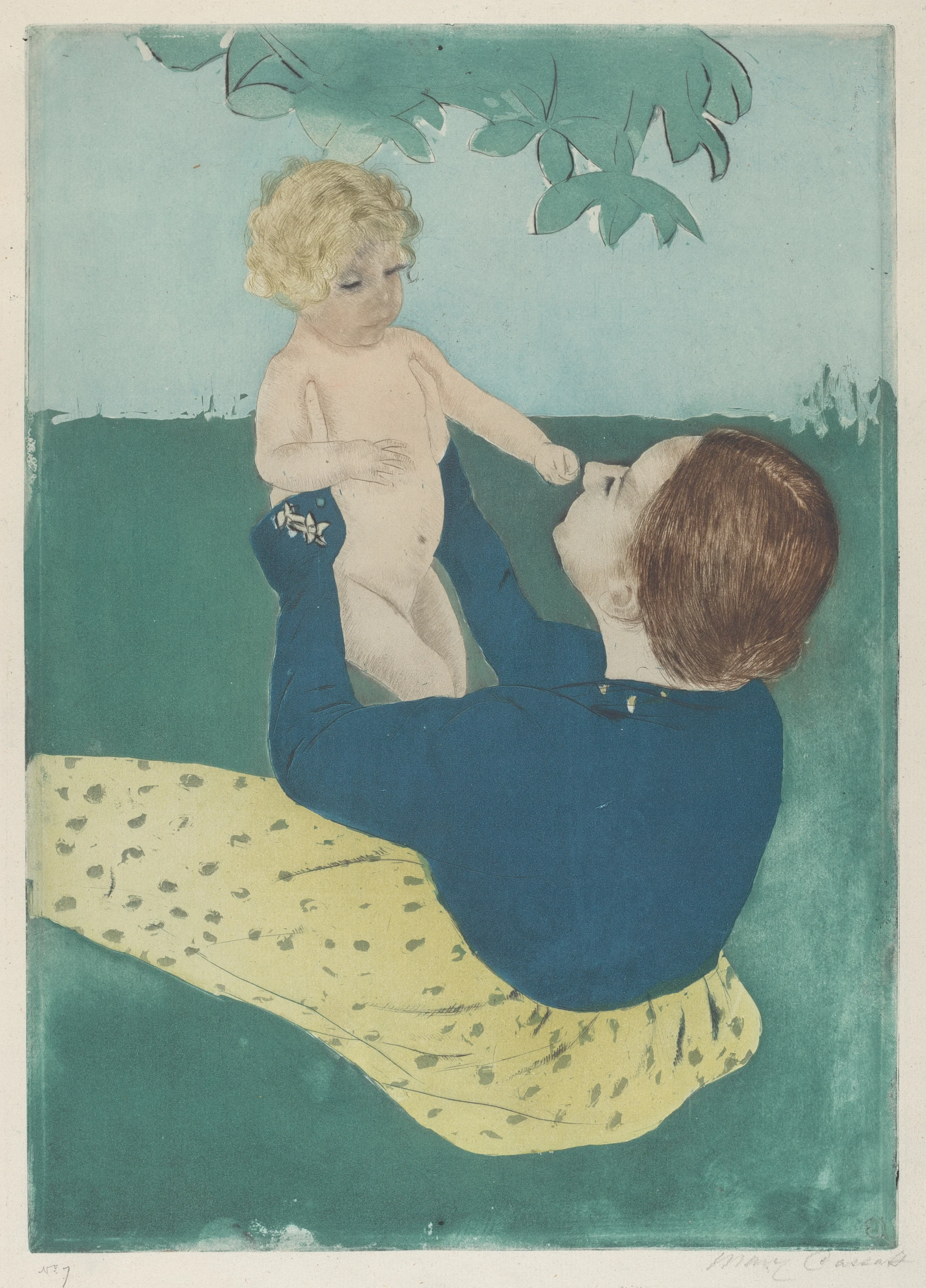 Under the Horse-Chestnut Tree, Mary Cassatt