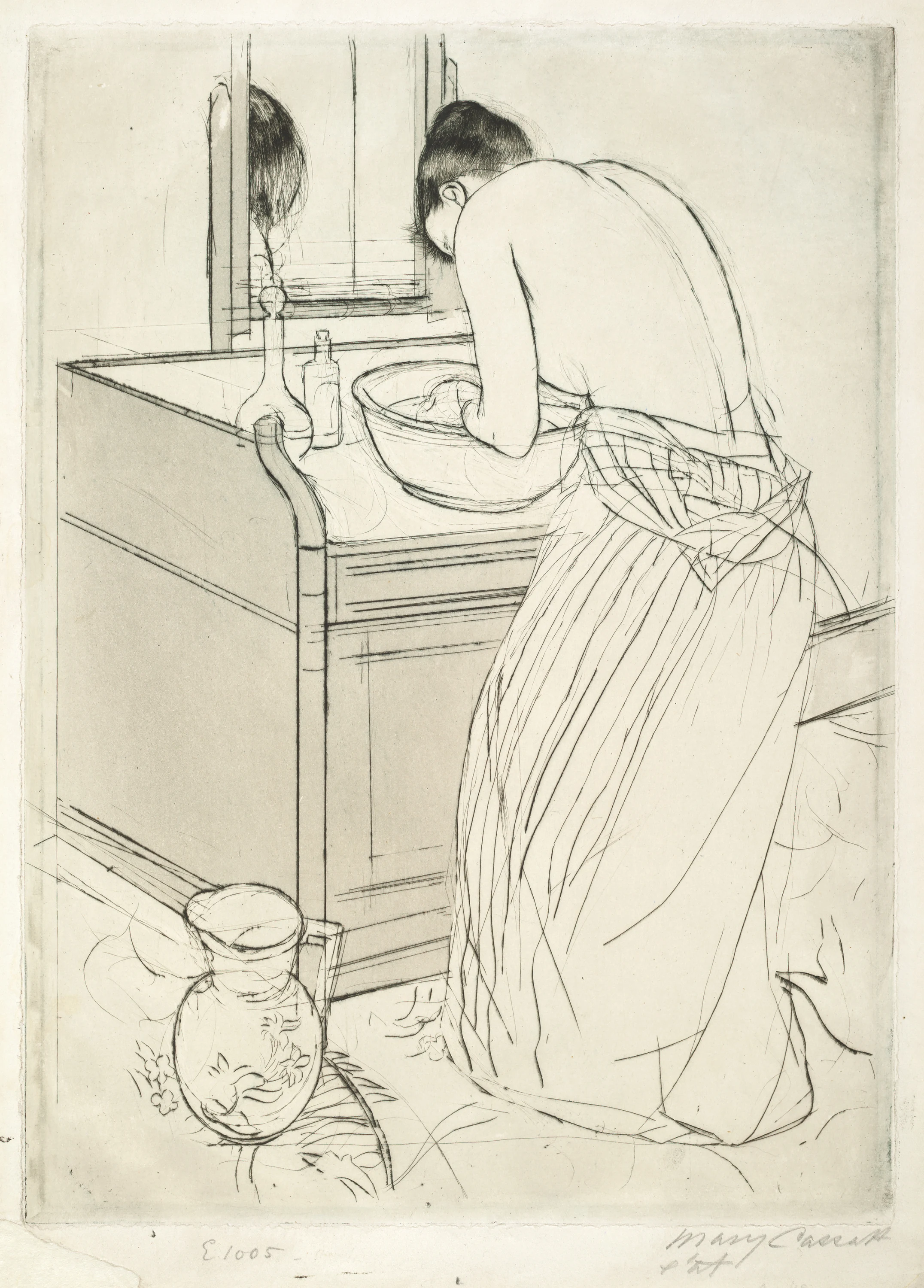 Woman Bathing, Mary Cassatt