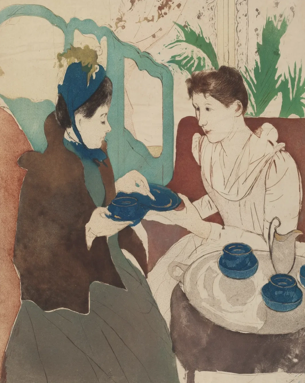Afternoon Tea Party, Mary Cassatt
