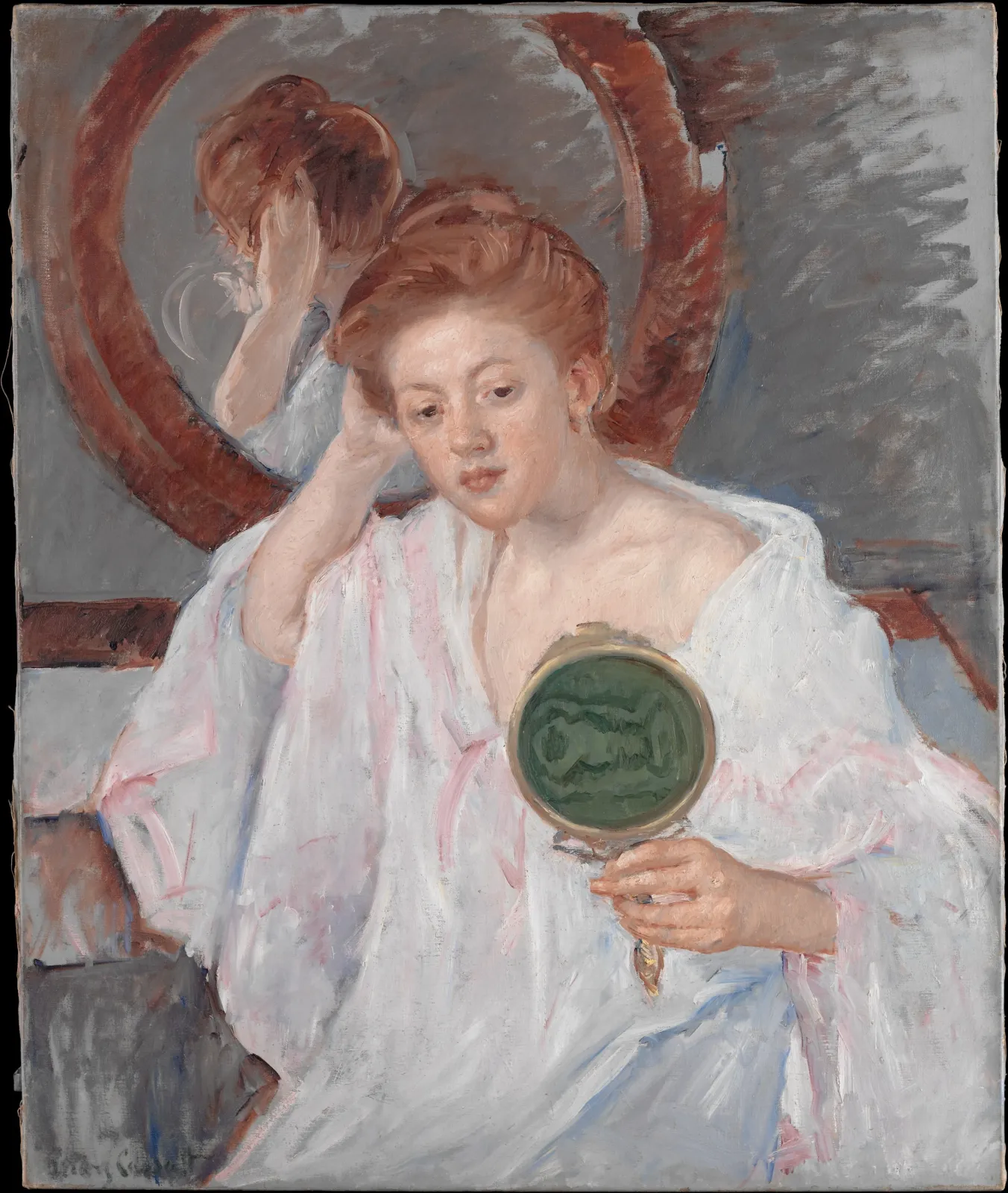 Denise at Her Dressing Table, Mary Cassatt