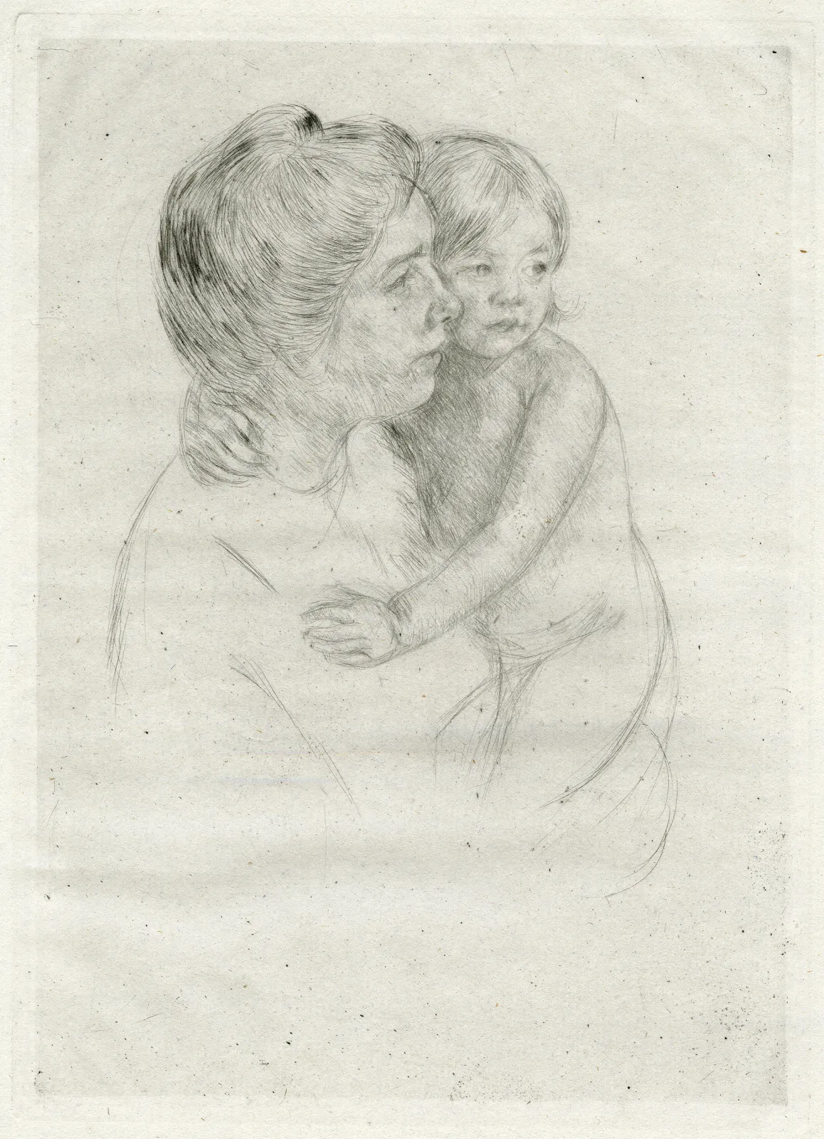 Denise Holding Her Child, Mary Cassatt