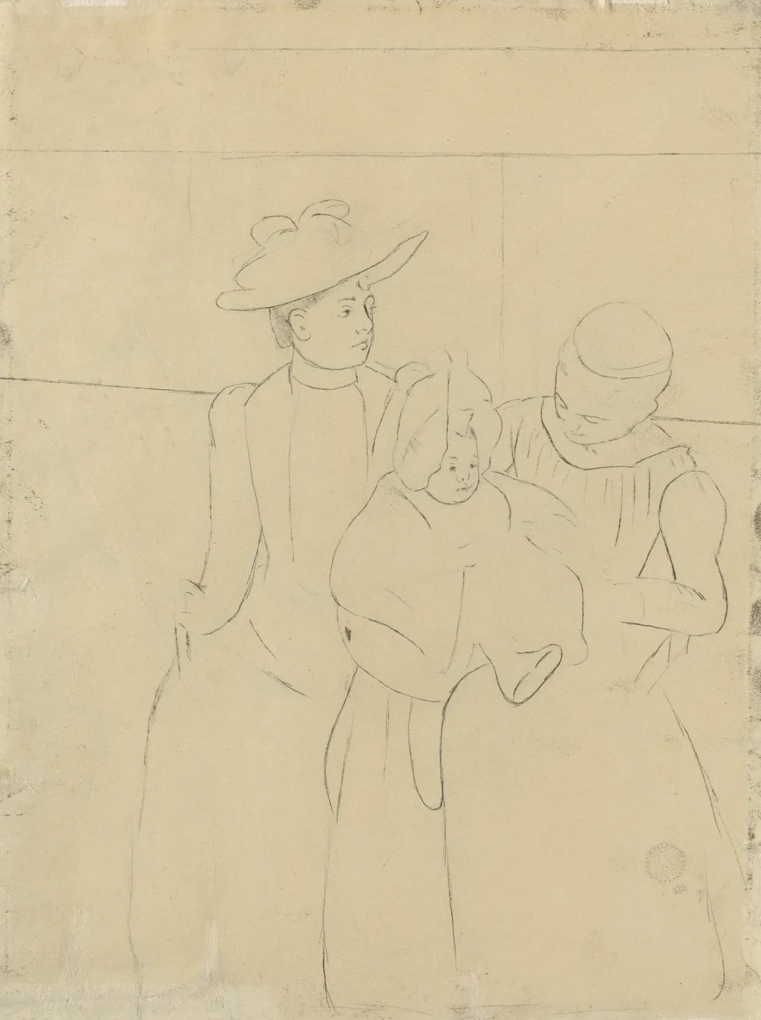 In the Omnibus [verso], Mary Cassatt