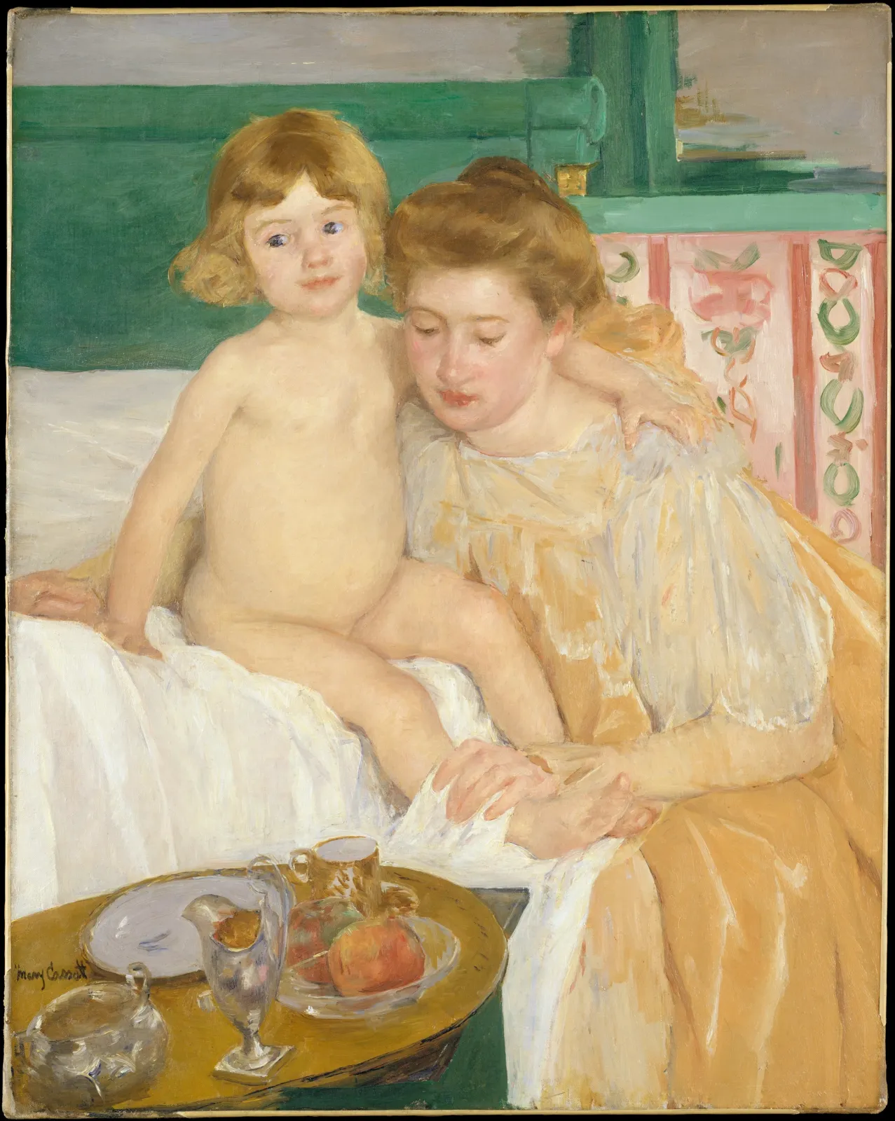Mother and Child (Baby Getting Up from His Nap), Mary Cassatt