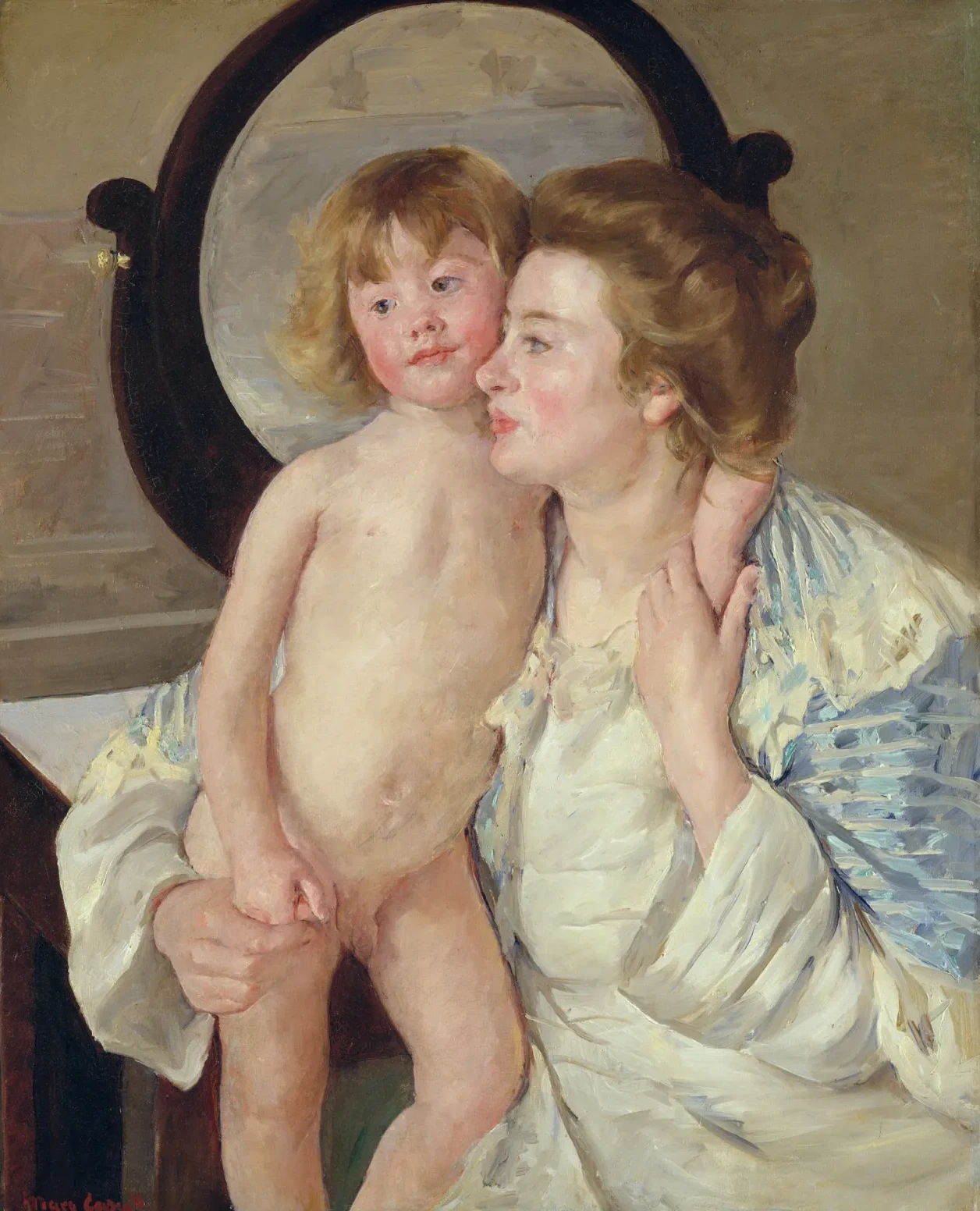 Mother and Child (The Oval Mirror), Mary Cassatt