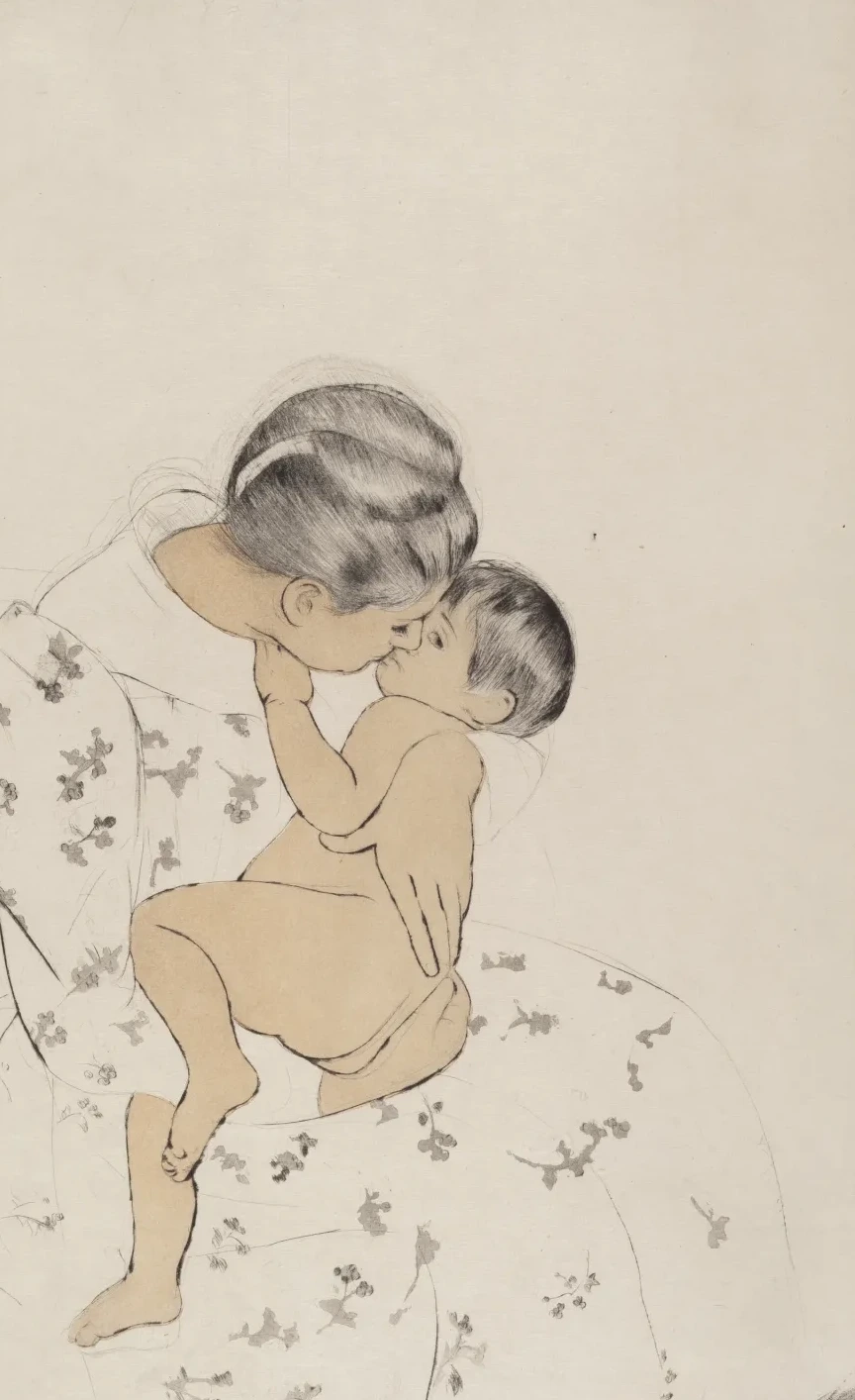 Mother's Kiss, Mary Cassatt