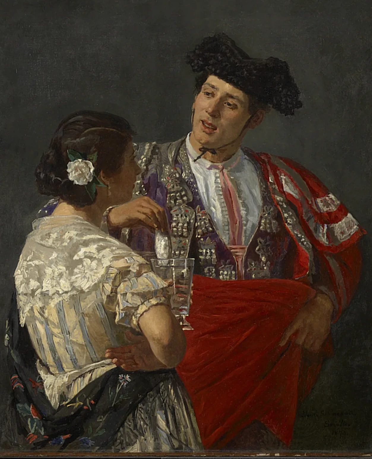 Offering the Panal to the Bullfighter, Mary Cassatt