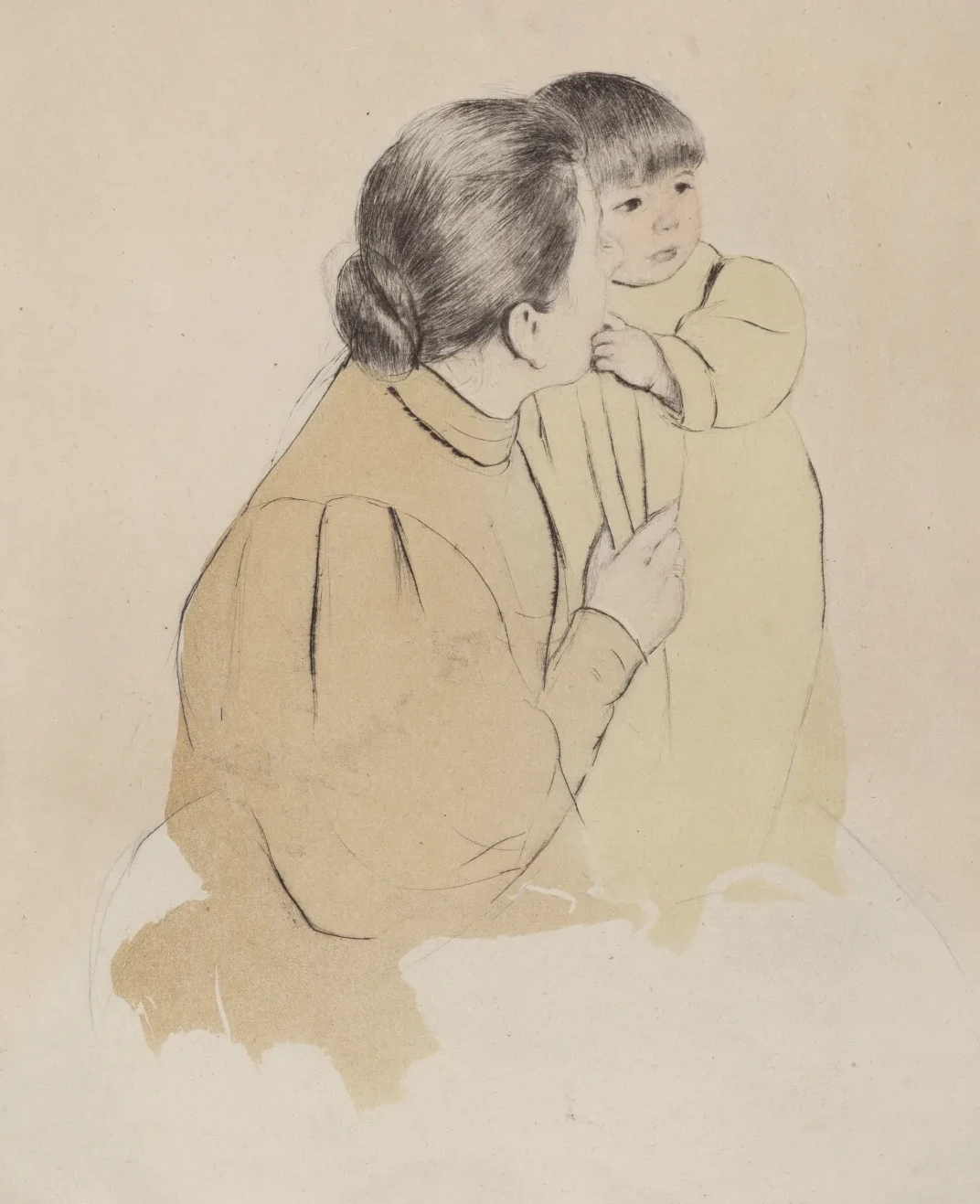 Peasant Mother and Child, Mary Cassatt