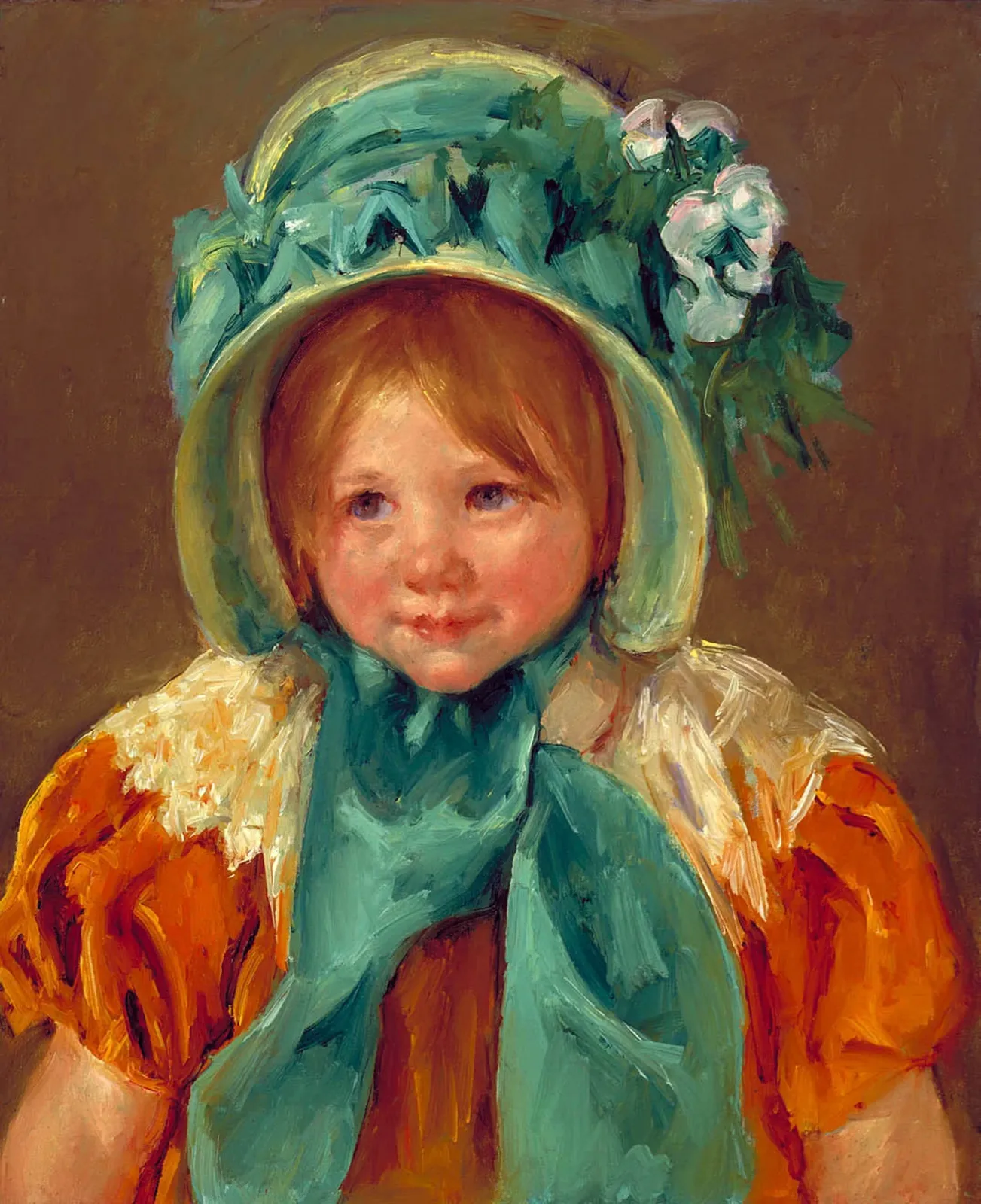 Sara in a Green Bonnet, Mary Cassatt