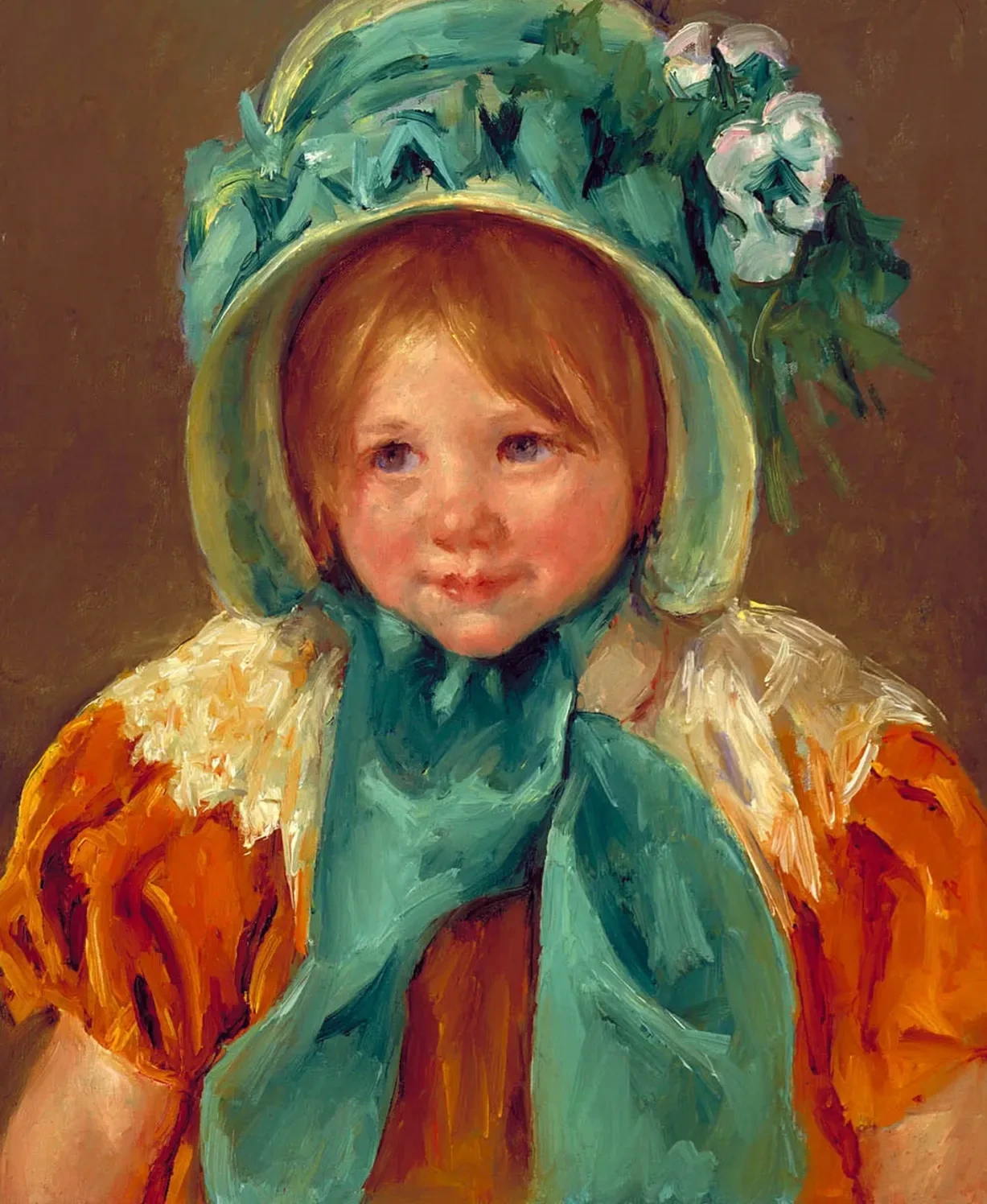 Sara in a Green Bonnet, Mary Cassatt