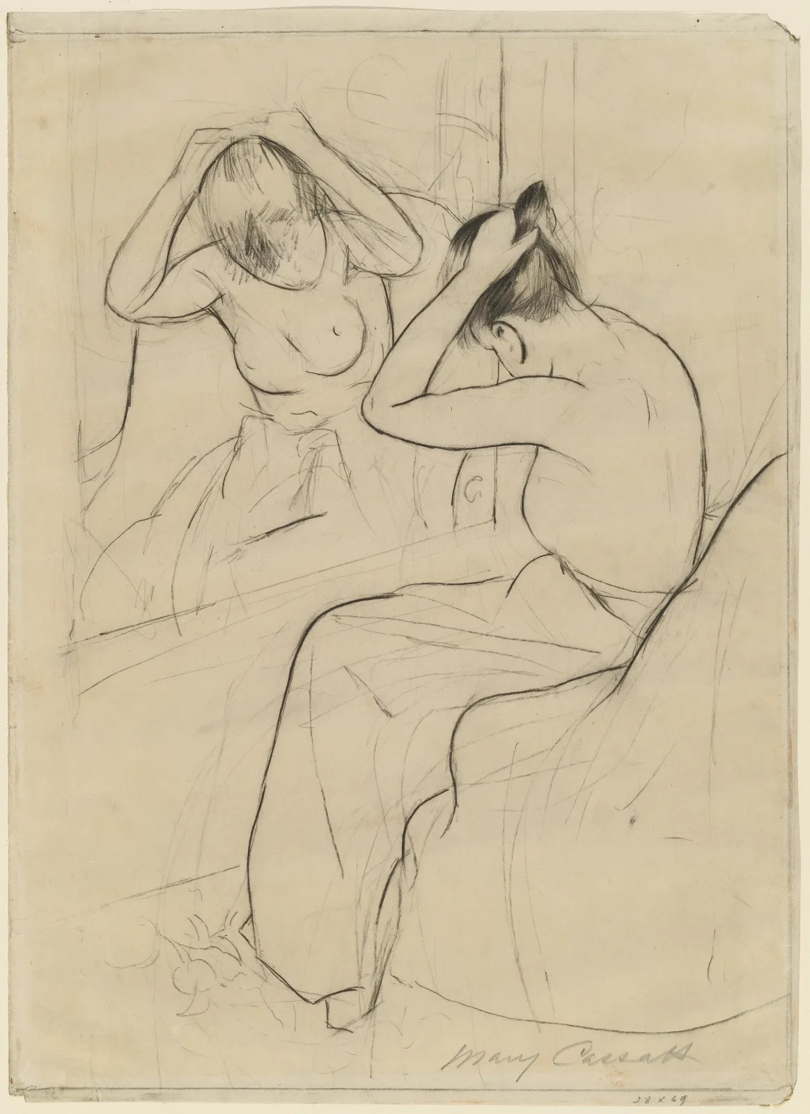 The Coiffure, Mary Cassatt