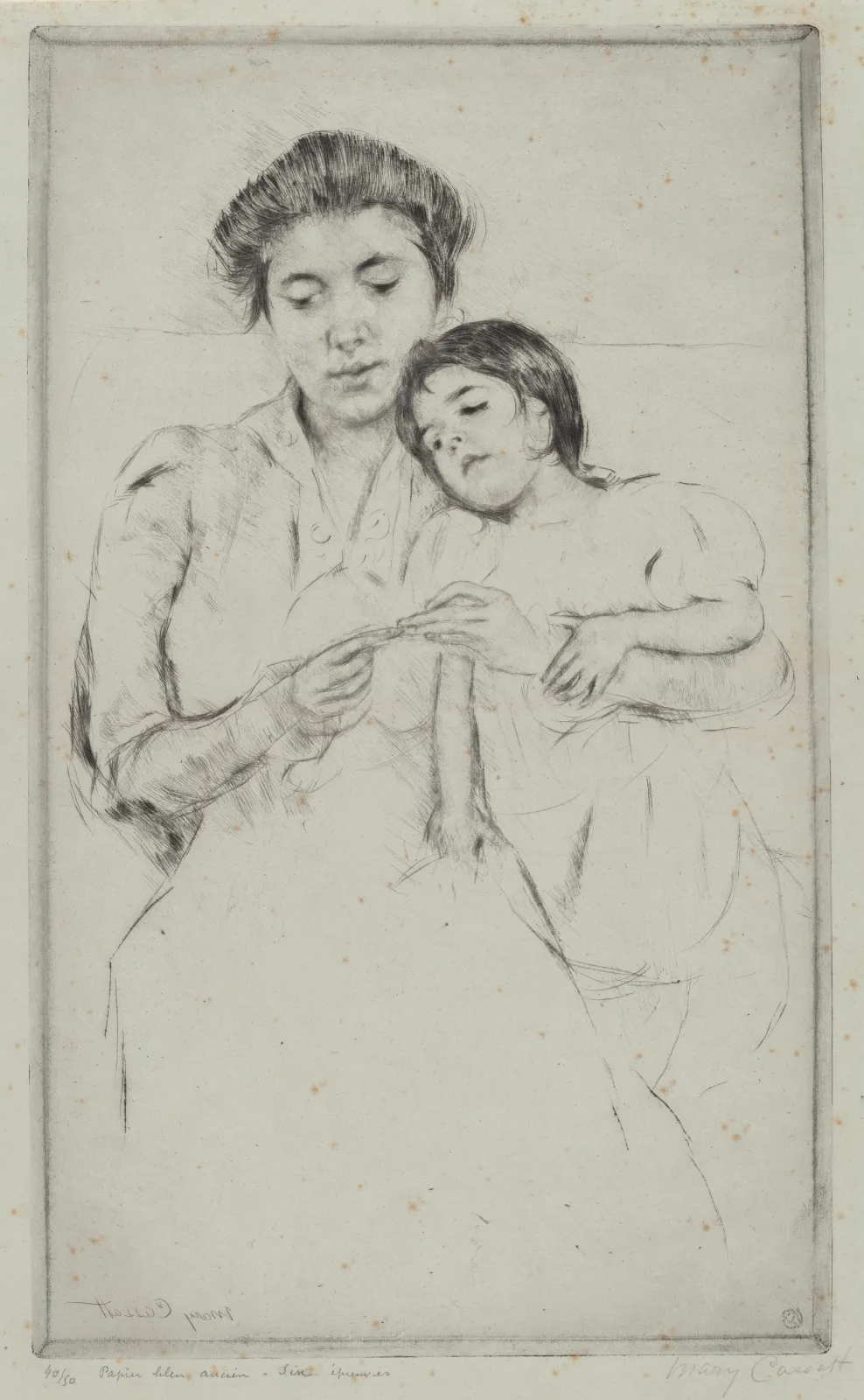 The Crocheting Lesson, Mary Cassatt
