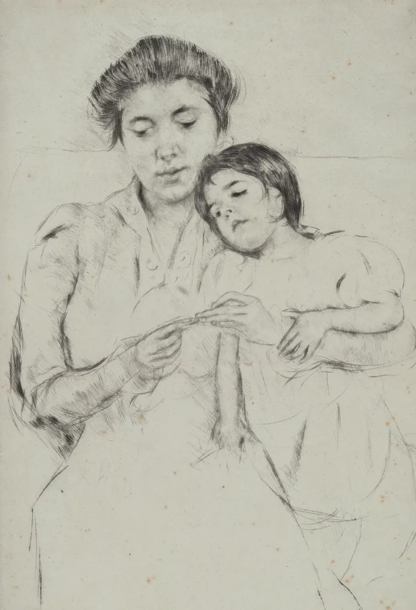 The Crocheting Lesson, Mary Cassatt