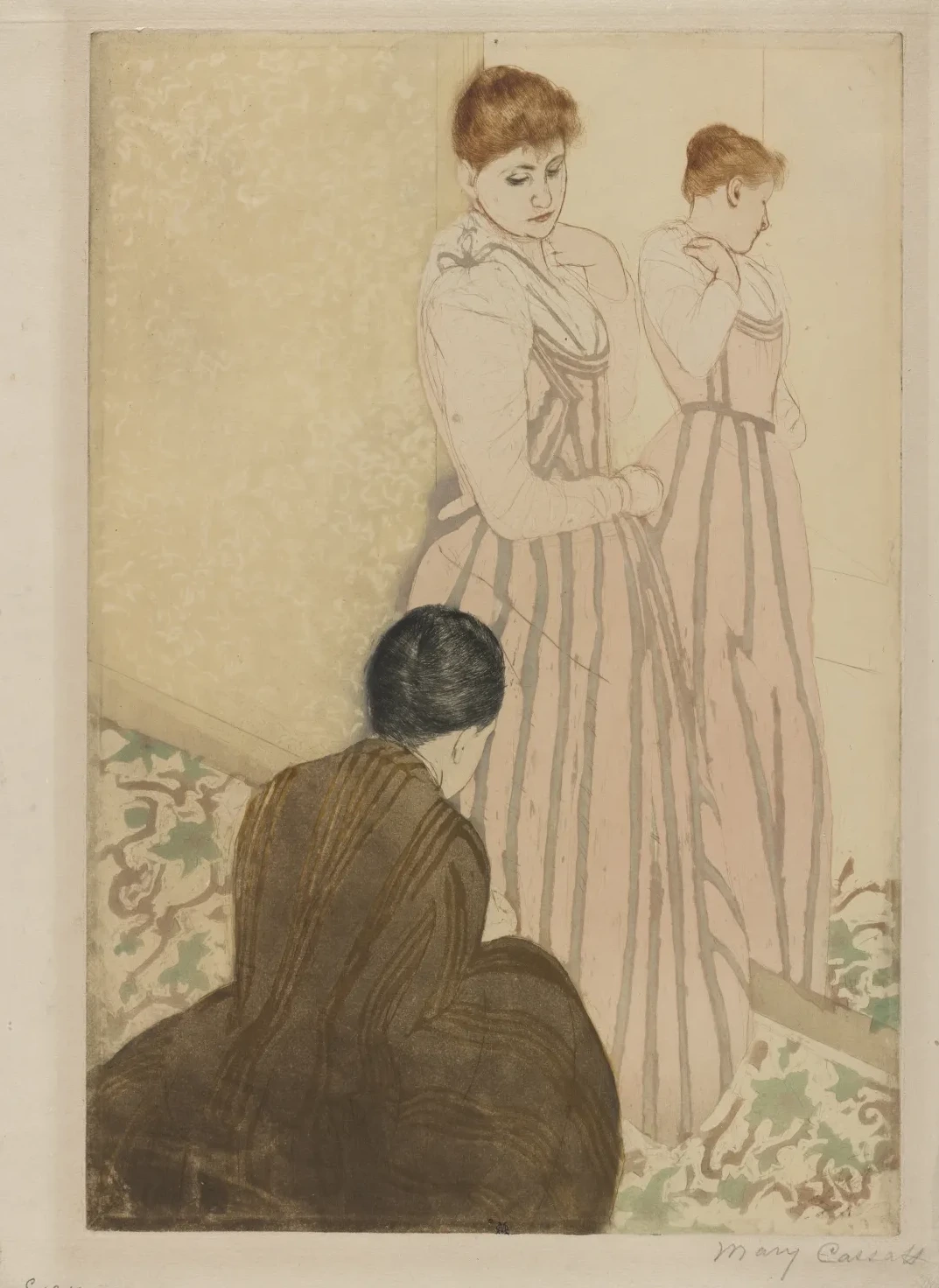 The Fitting, Mary Cassatt