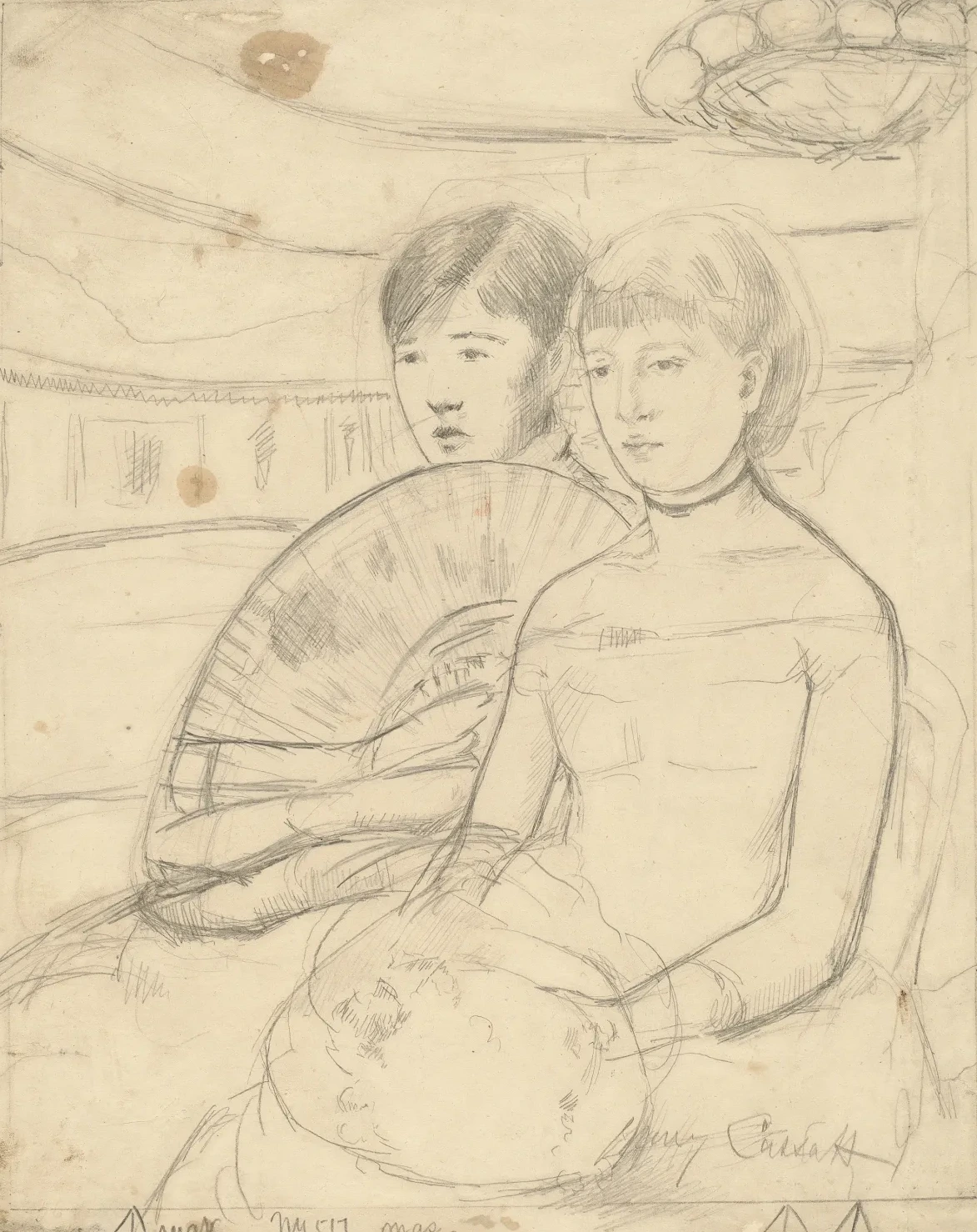 The Loge [recto], Mary Cassatt