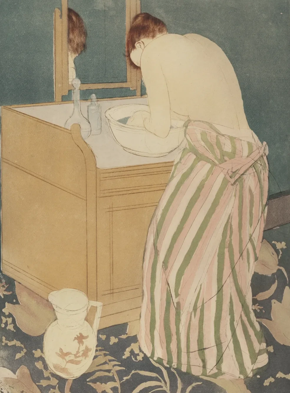 Woman Bathing, Mary Cassatt