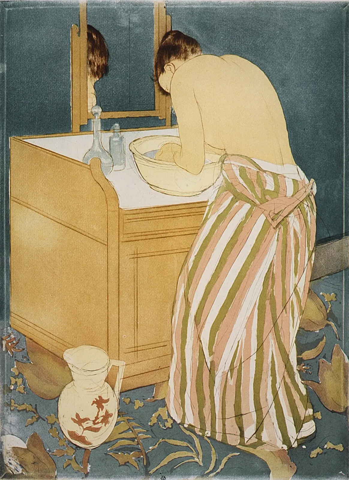 Woman Bathing (La Toilette), Mary Cassatt