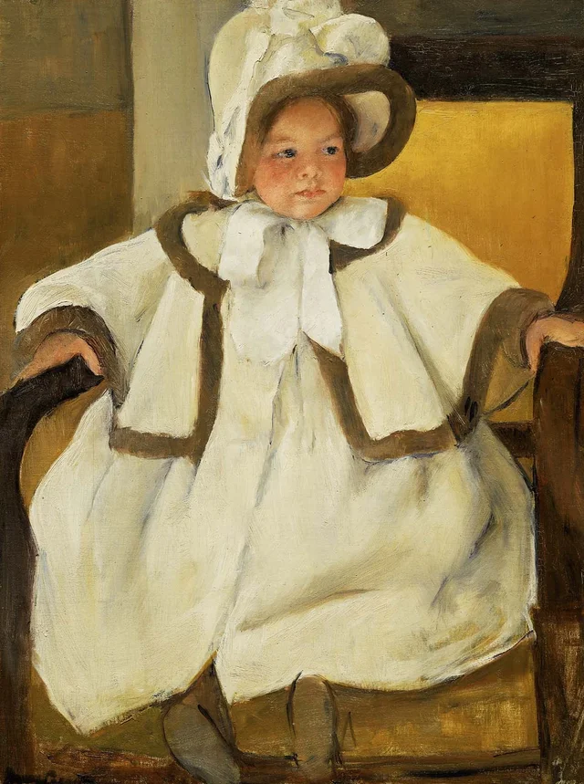 Ellen Mary con abrigo blanco, Mary Cassatt