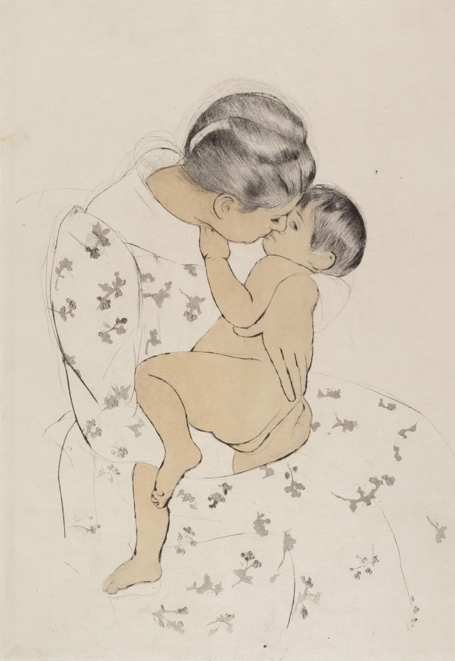 Beso maternal