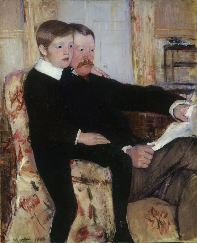Retrato de Alexander J. Cassatt y de su hijo, Robert Kelso Cassatt