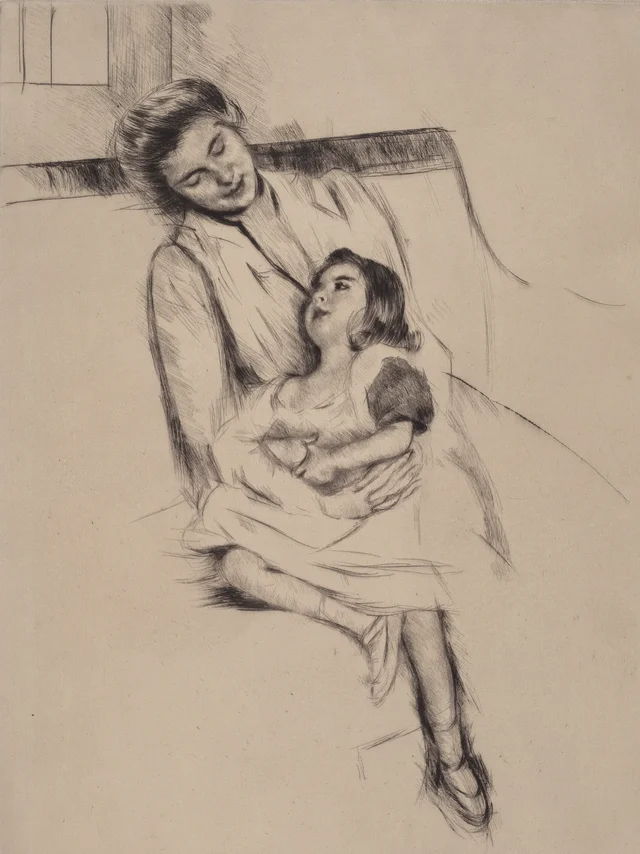 Reine y Margot sentadas en un sofá (n.º 2)