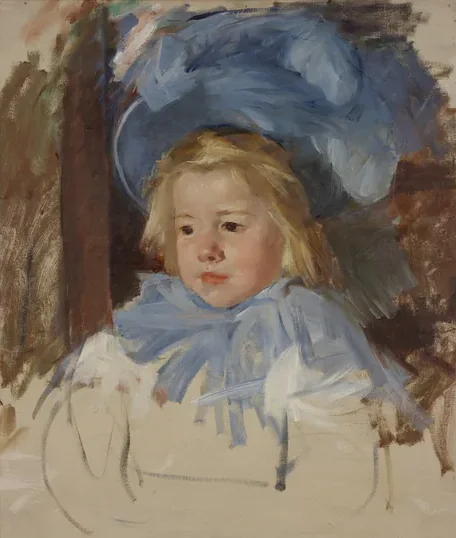 Simone in a Blue Bonnet