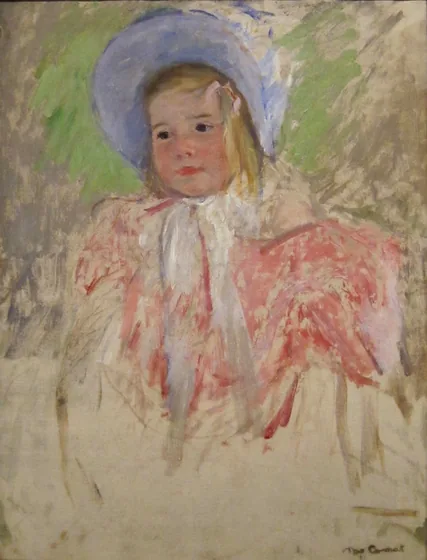 Simone in a Blue Bonnet (No. 1)