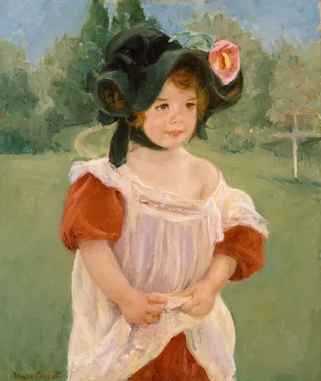 Spring: Margot Standing in a Garden (Fillette dans un jardin)