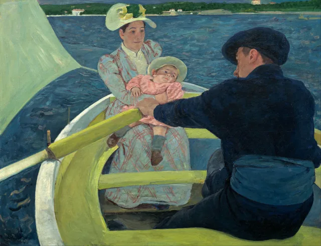 Promenade en barque, Mary Cassatt