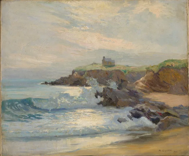 Na maré enchente, Le Pouldu, Bretanha, Maurice Cullen