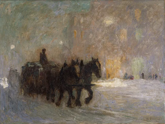 Nevasca, rue Craig, Montreal, Maurice Cullen